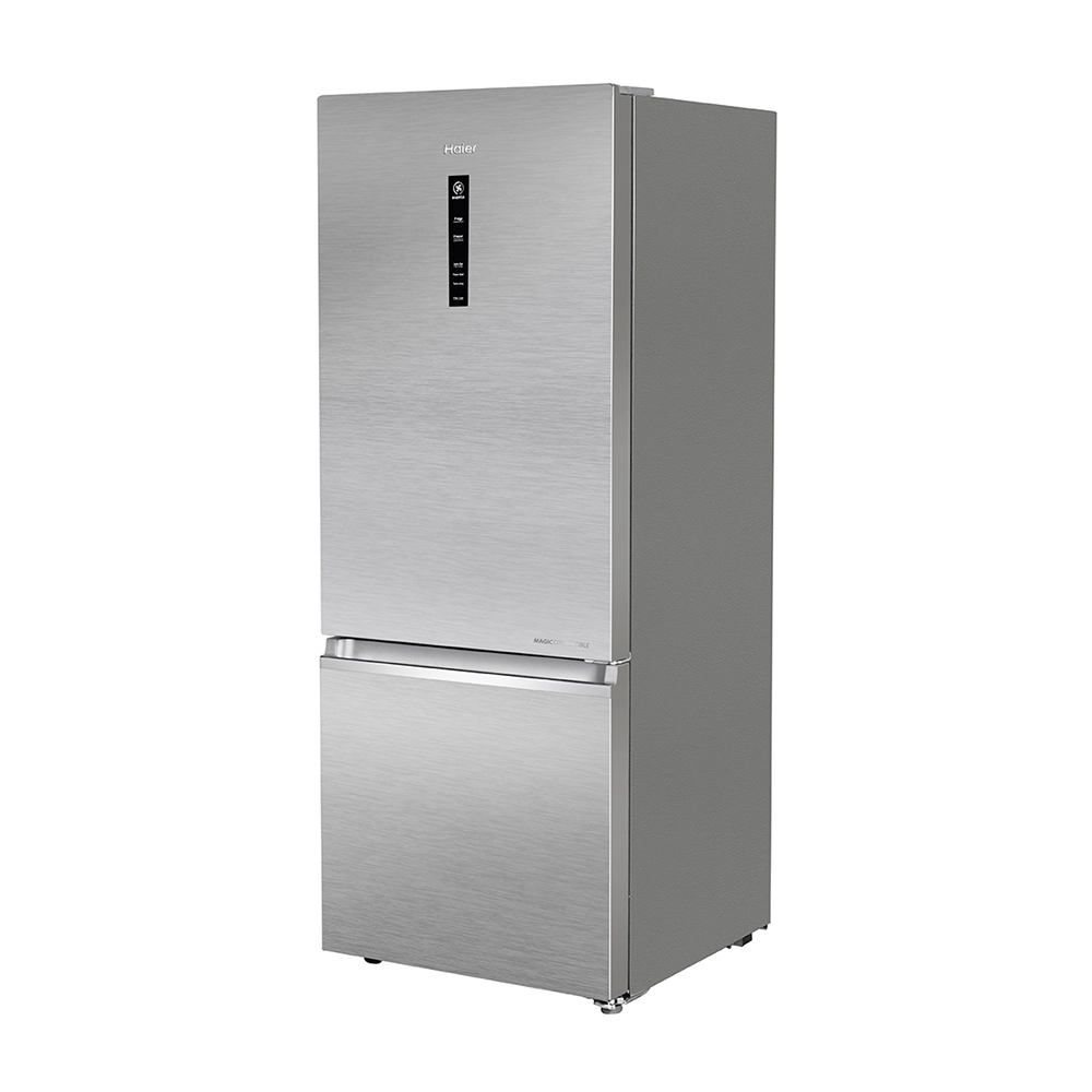 Haier 325L 3 Star Brushline Silver Bottom Mount Refrigerator